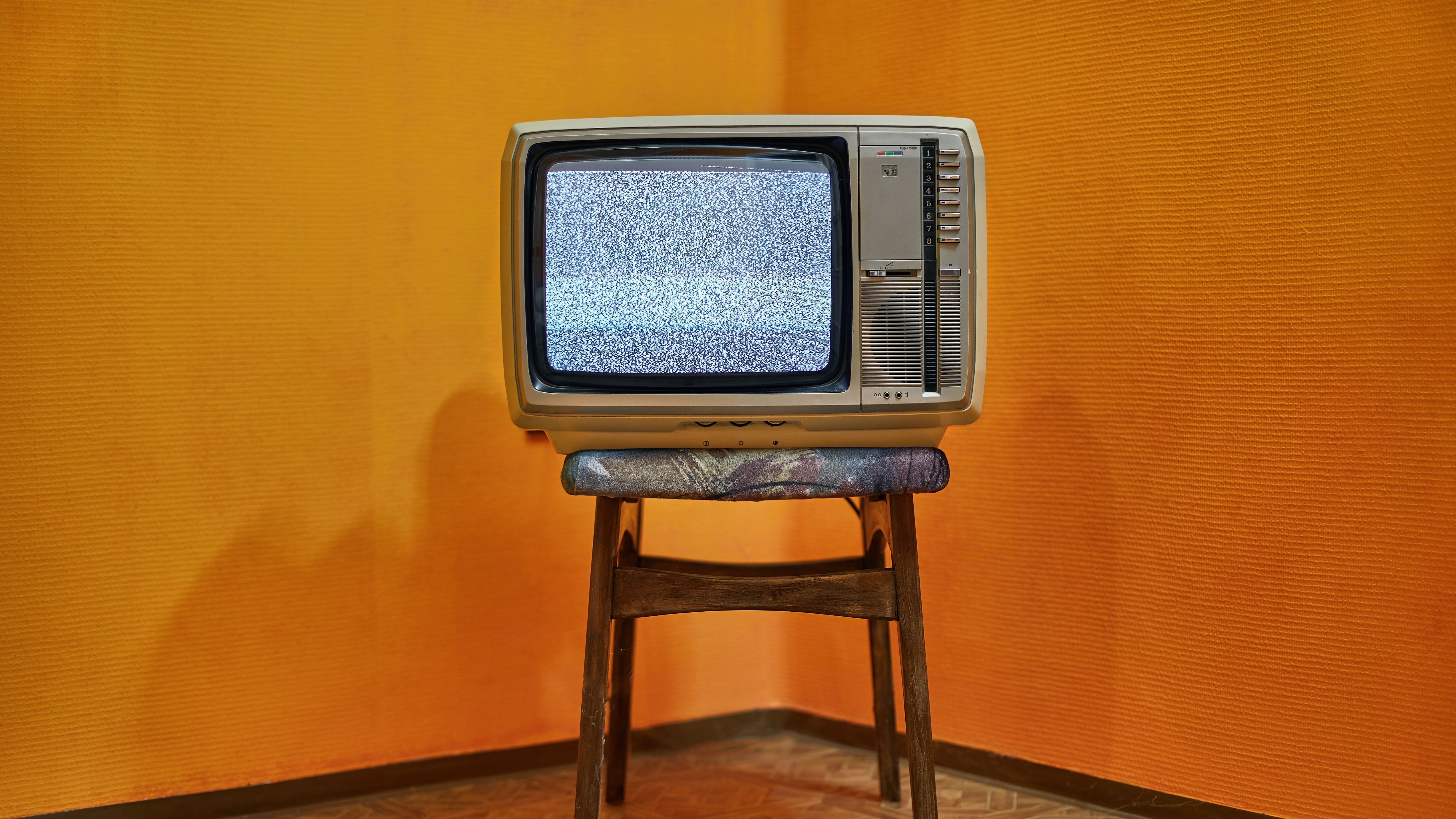 Old TV Side View