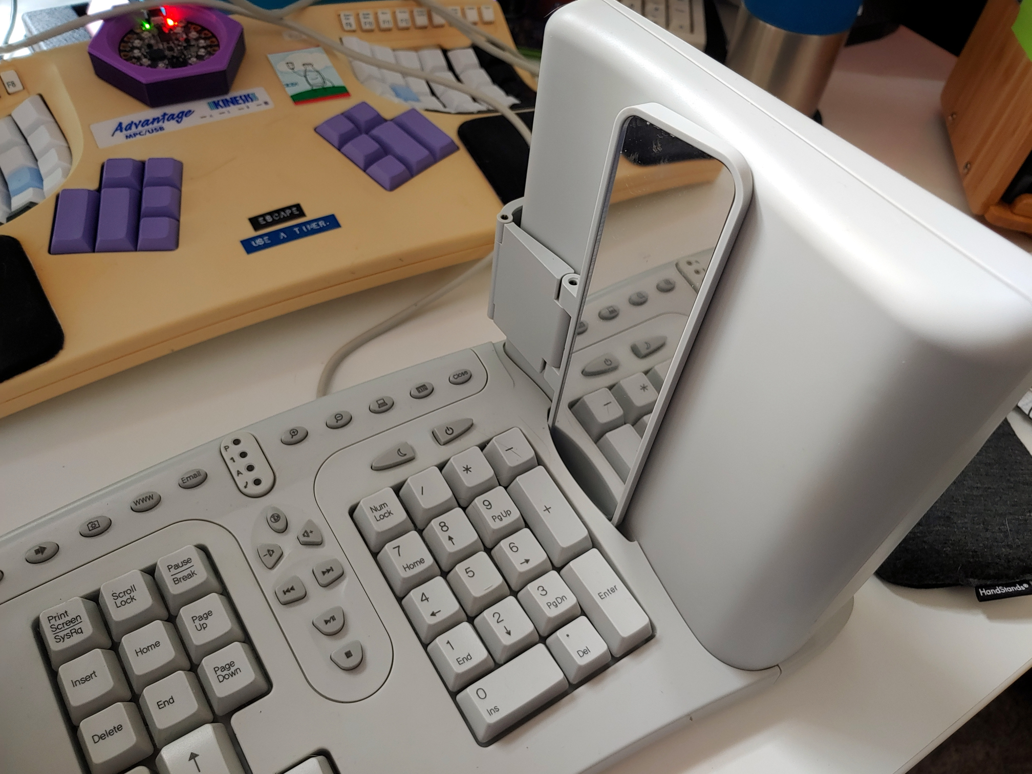 Inputs Of Interest SafeType™ Vertical Keyboard With Mirrors Puts Pain