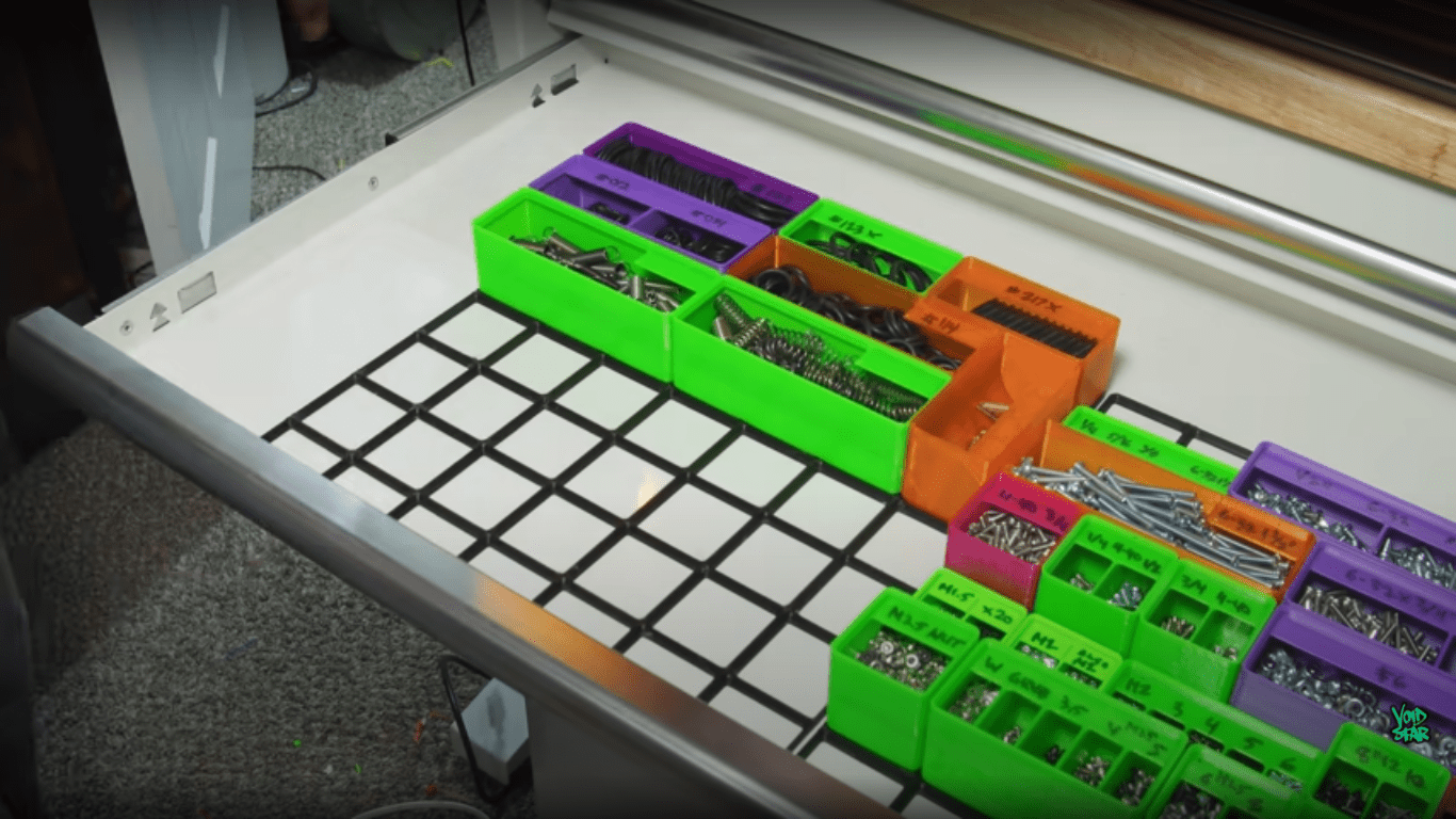 Gridfinity 3D Printed Super Quick Tool Storage And Retrieval