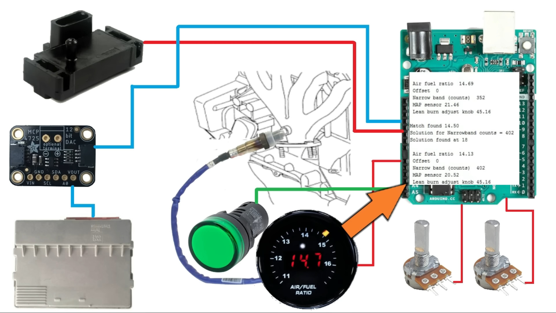 Air Fuel Ratio Sensor Wiring Diagram