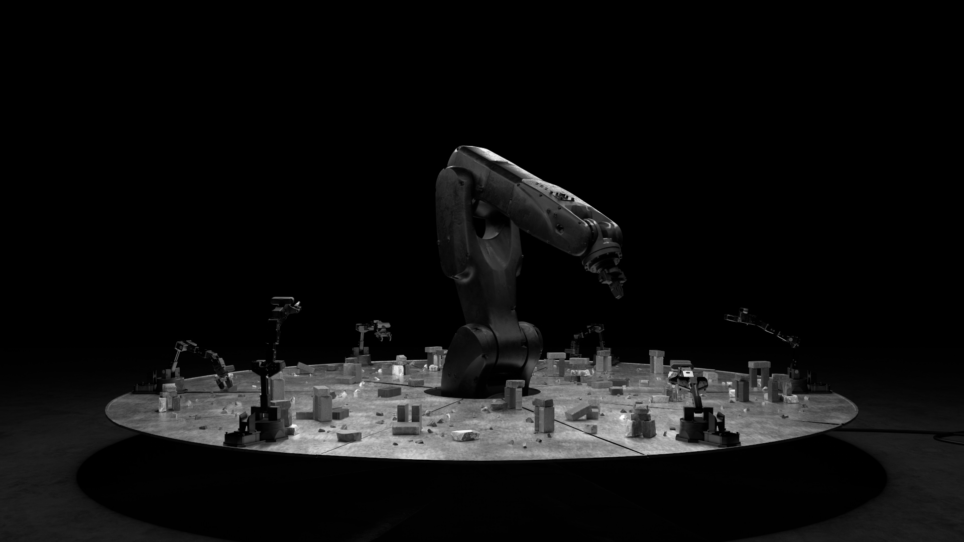 Robot Repeatedly Rearranges Remnants In The Round Hackaday