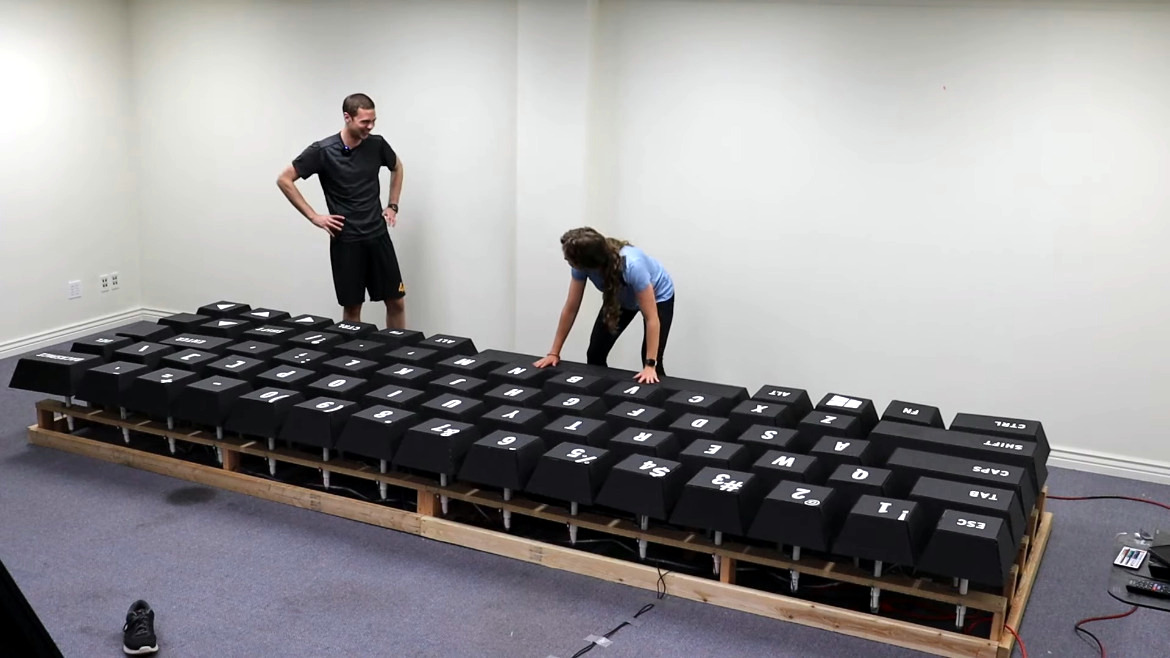 Giant Keyboard Is Just Our Type Hackaday