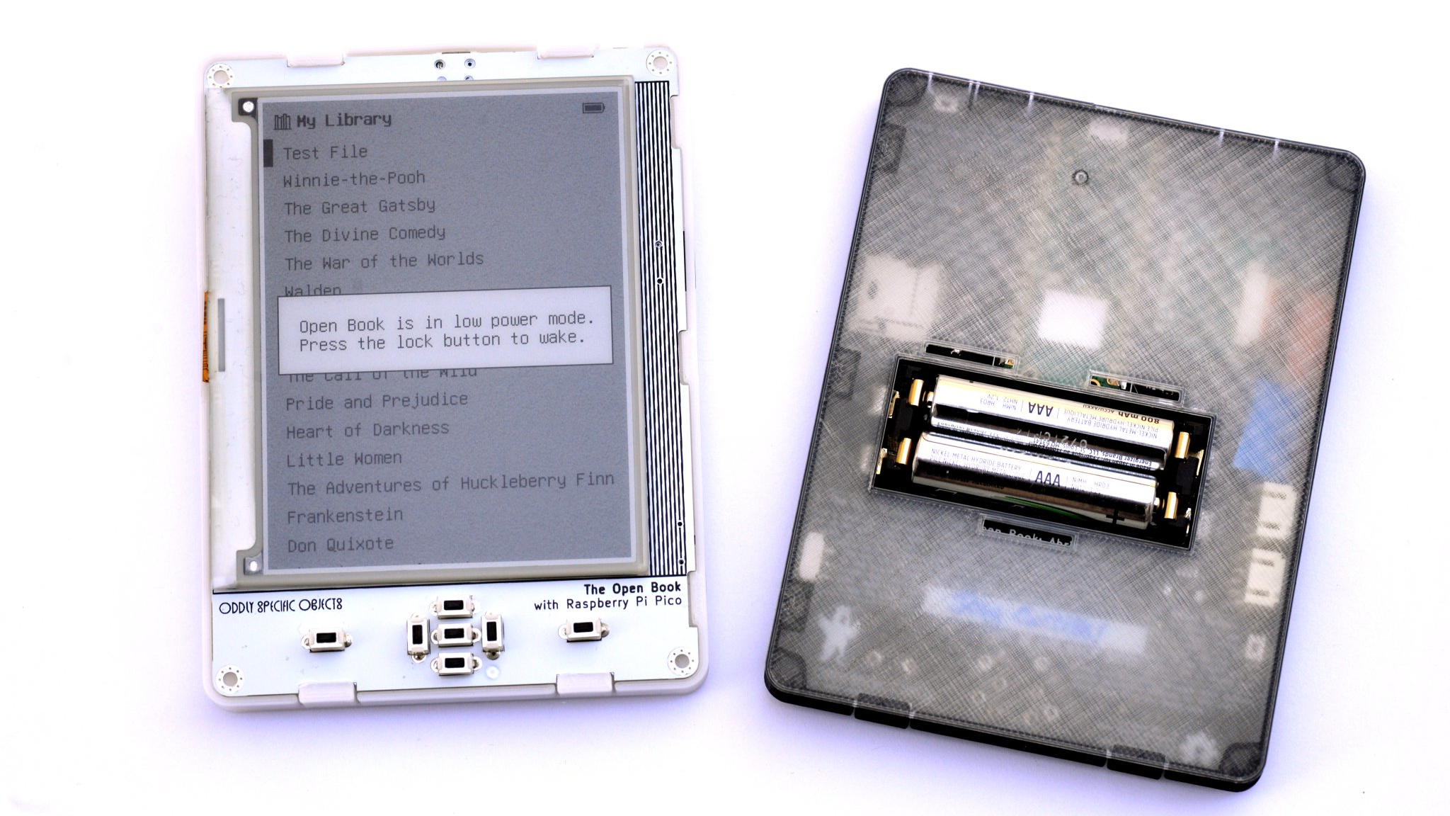 Open Book Abridged OSHW EReader Now Simplified, PicoDriven Hackaday