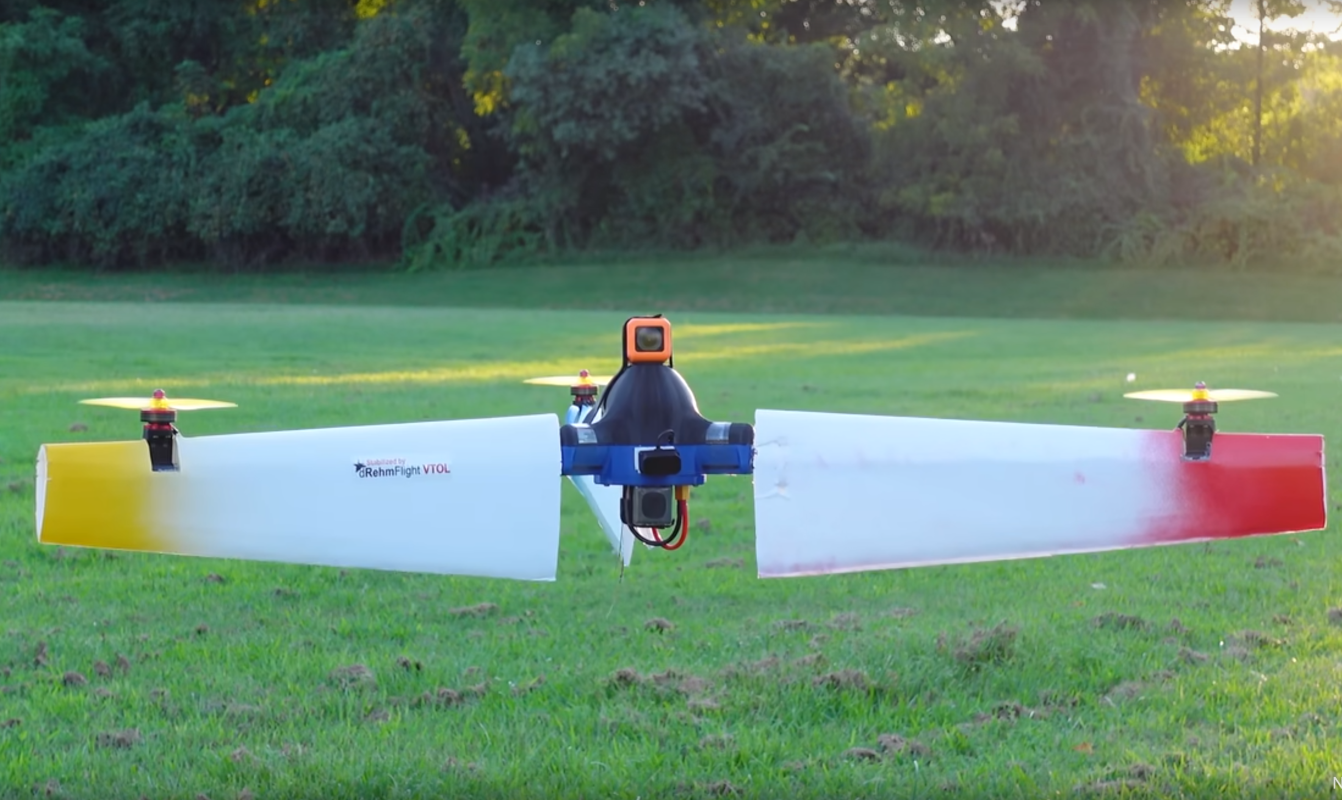Winged Drone Gets Forward Flight Capability Hackaday