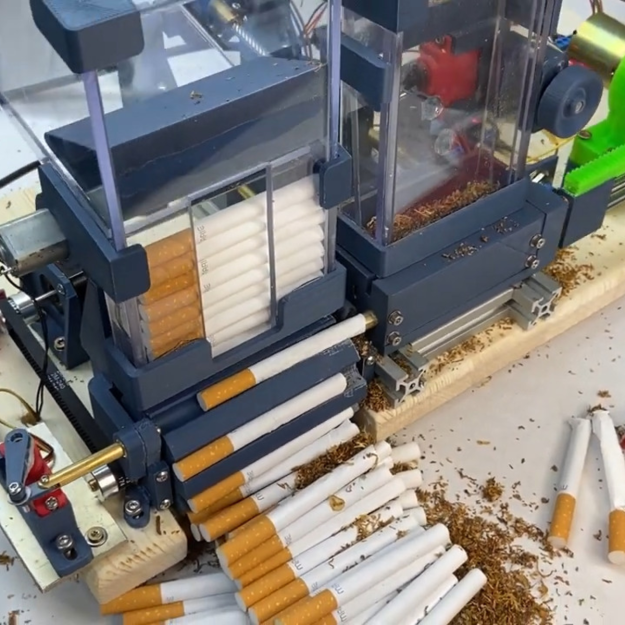 Fullyautomatic3dprintedcigarettestuffingmachinewitharduino