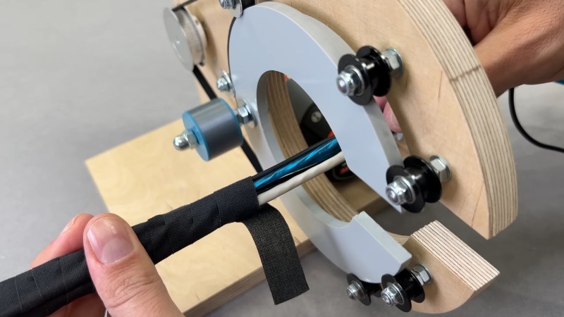 DIY Tool Makes Wrapping Wiring Harnesses A Breeze | Hackaday