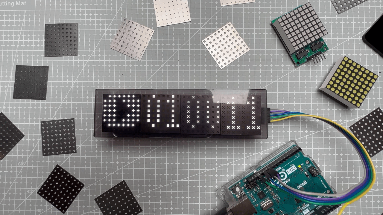 LED Matrix Displays Get New Look Thanks To SMD Stencils Hackaday