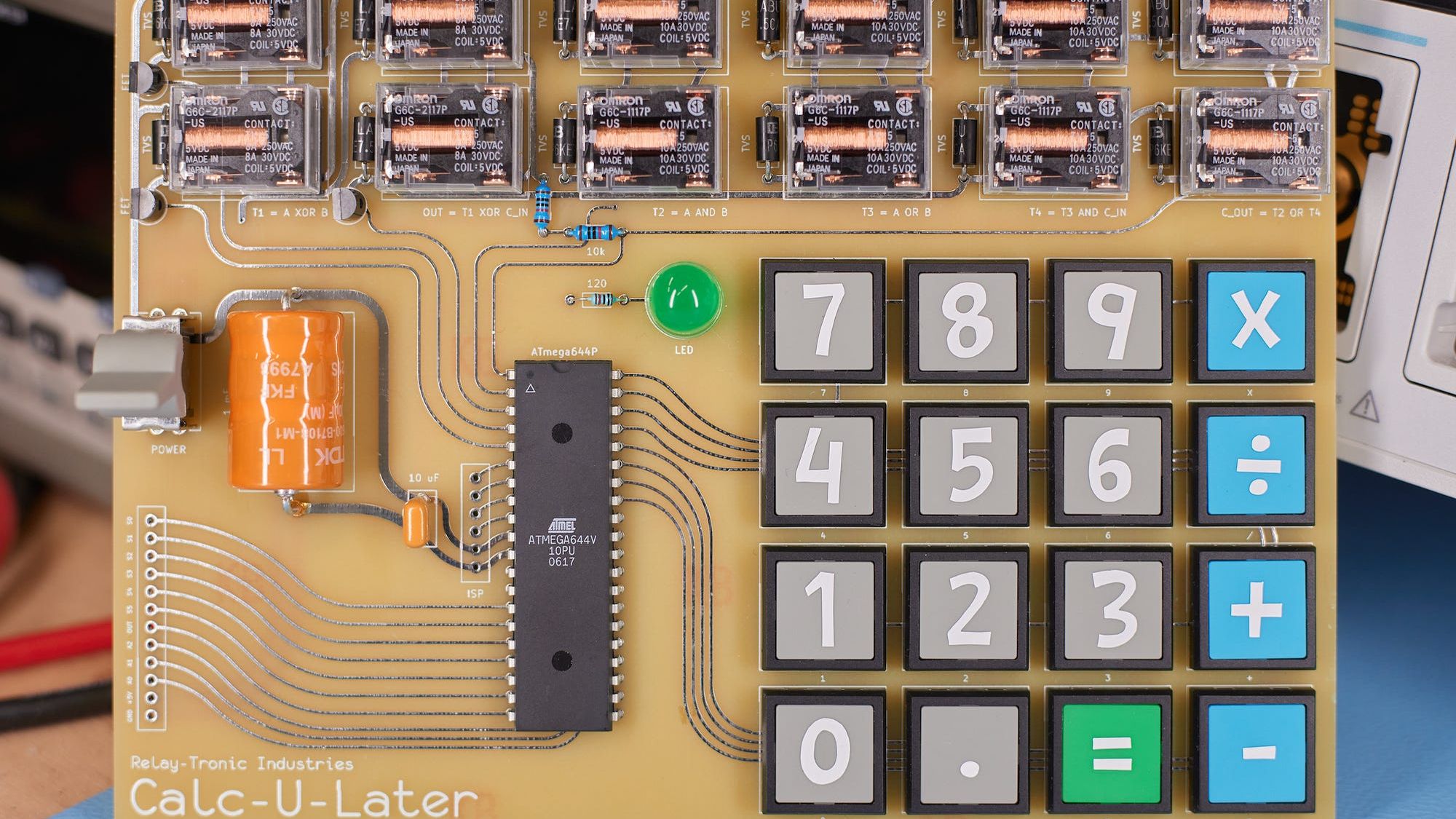 Partial RelayBased Calculator Puts The Click Where It Counts Hackaday