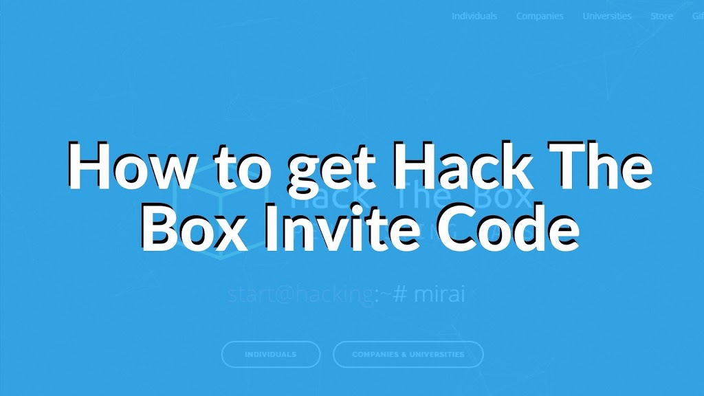 Steps to get Hack the Box Invite Code