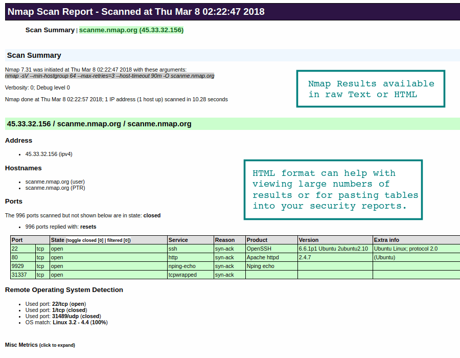 Online Port Scanner Powered by Nmap