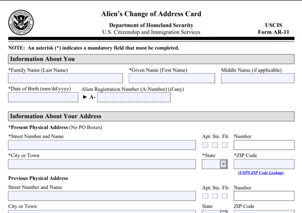 USCIS Change Of Address Procedures, Importance, and Impact