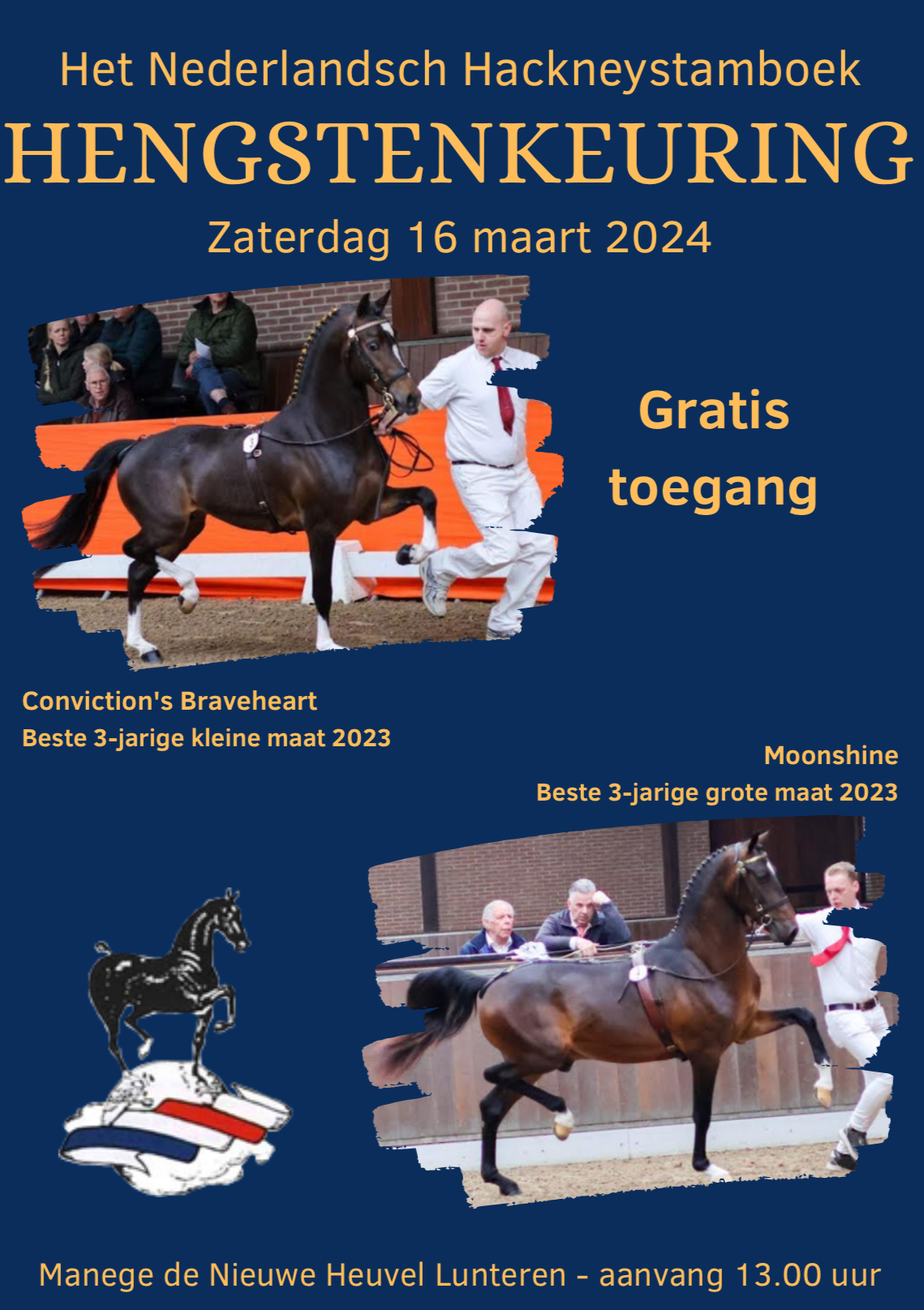 Hengstenkeuring 2024 Het Nederlandsch Hackney Stamboek