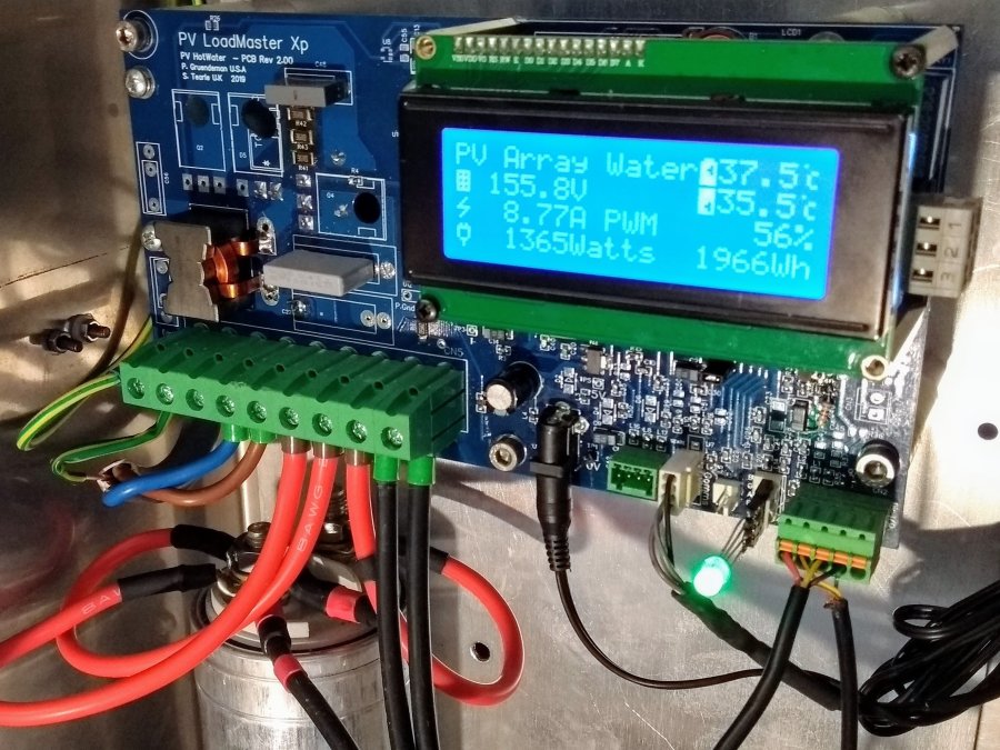 LoadMaster XP A Smart PV MPPT Solar Hot Water Controller Arduino