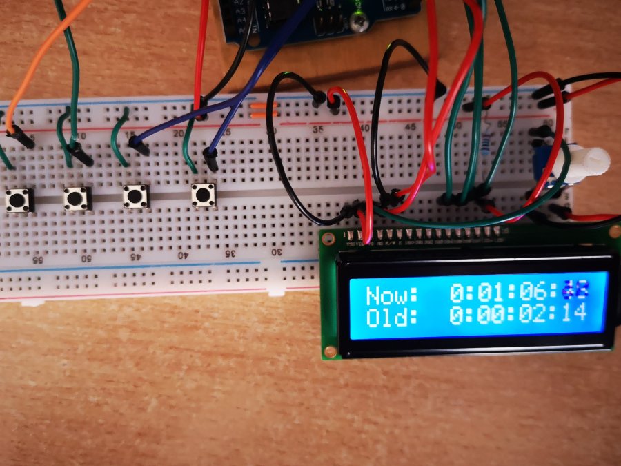 LCD Stopwatch, with Split time Hackster.io