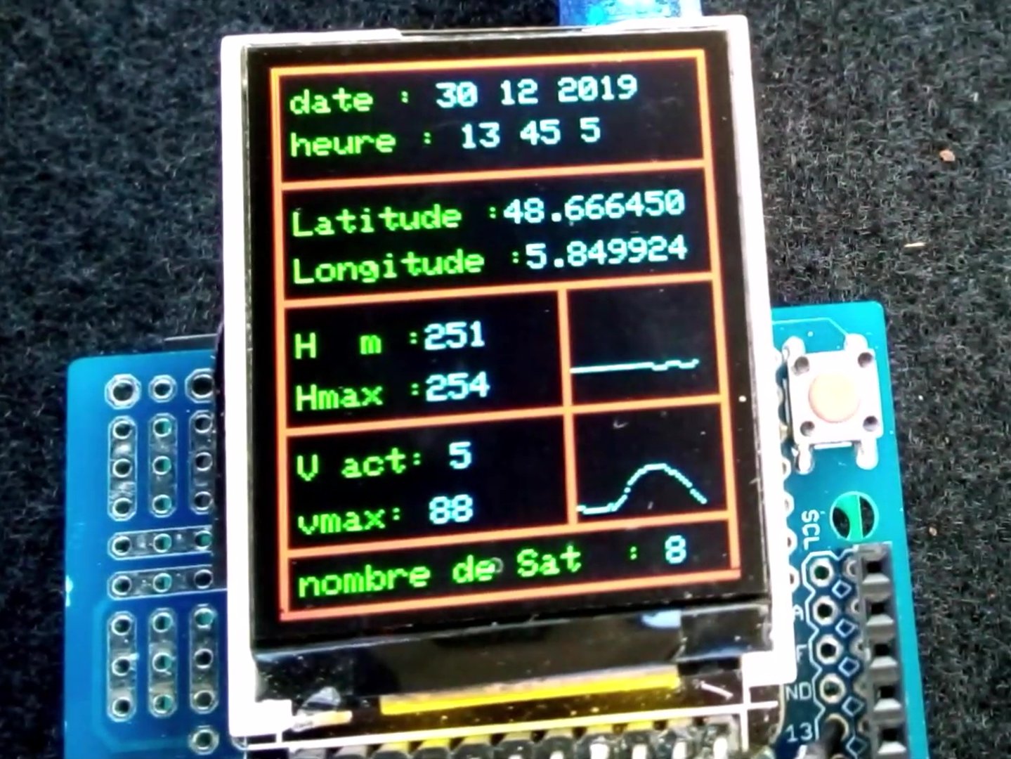 GPS Data Logger, RealTime Curve, Max Height and Max Speed Hackster.io