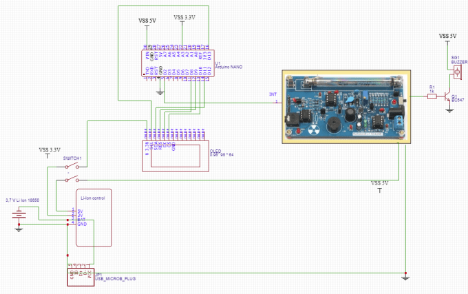 Handheld Geiger Counter with Arduino Nano - Arduino Project Hub