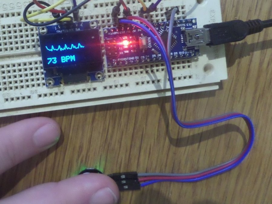 Simple Heart Rate Sensor Using Arduino Arduino Project Hub