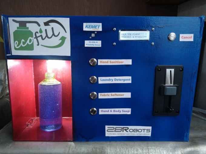 Ecofill Reuse and Refill Bottles on This Vending Machine Arduino