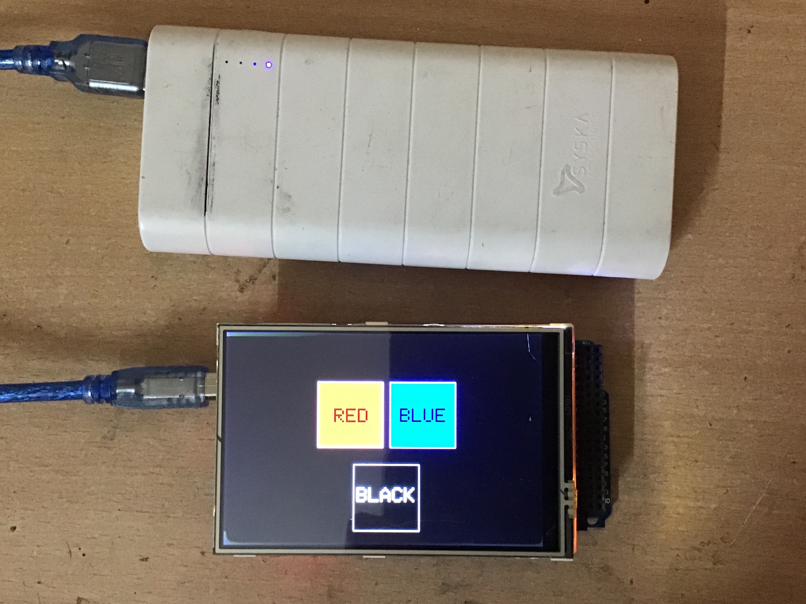 Touch screen buttons to change background Hackster.io