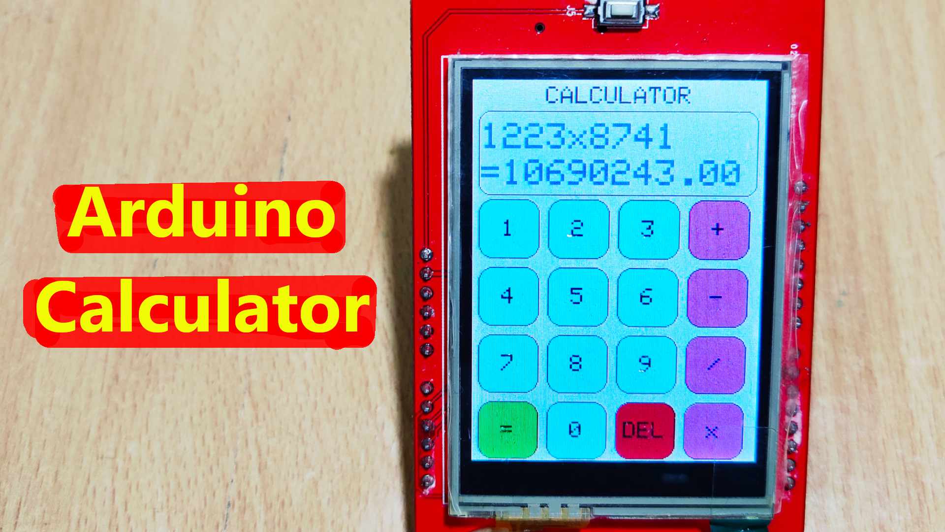 Arduino Calculator with TFT Touch Screen Display Hackster.io