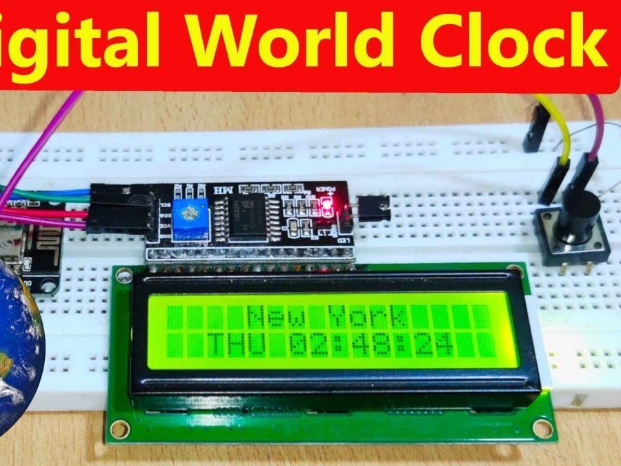 IoT Based Digital World Clock using ESP8266 Hackster.io