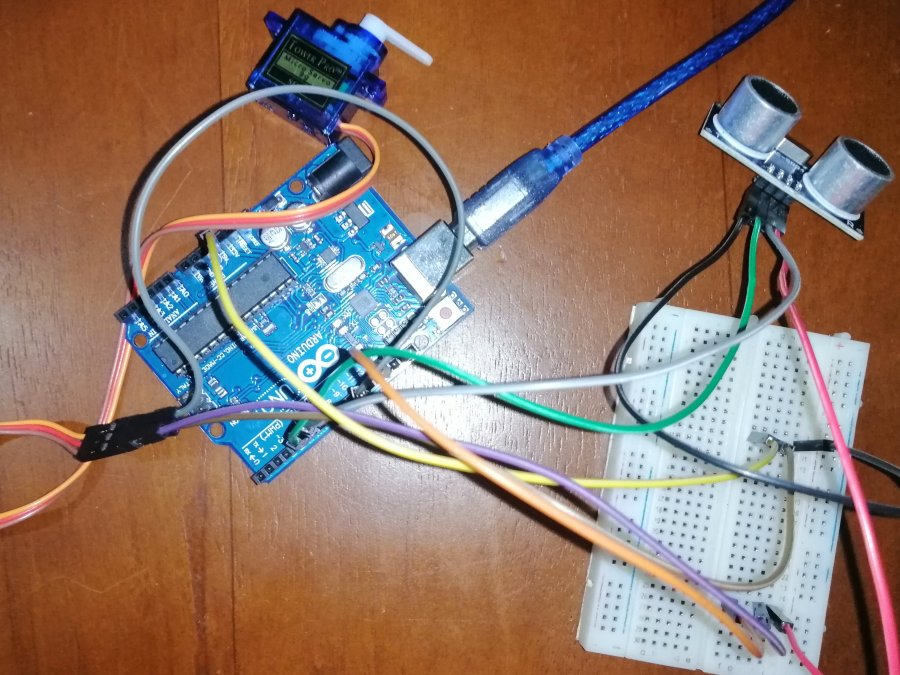 How to control a servo moter with a ultrasonic sensor Arduino Project Hub