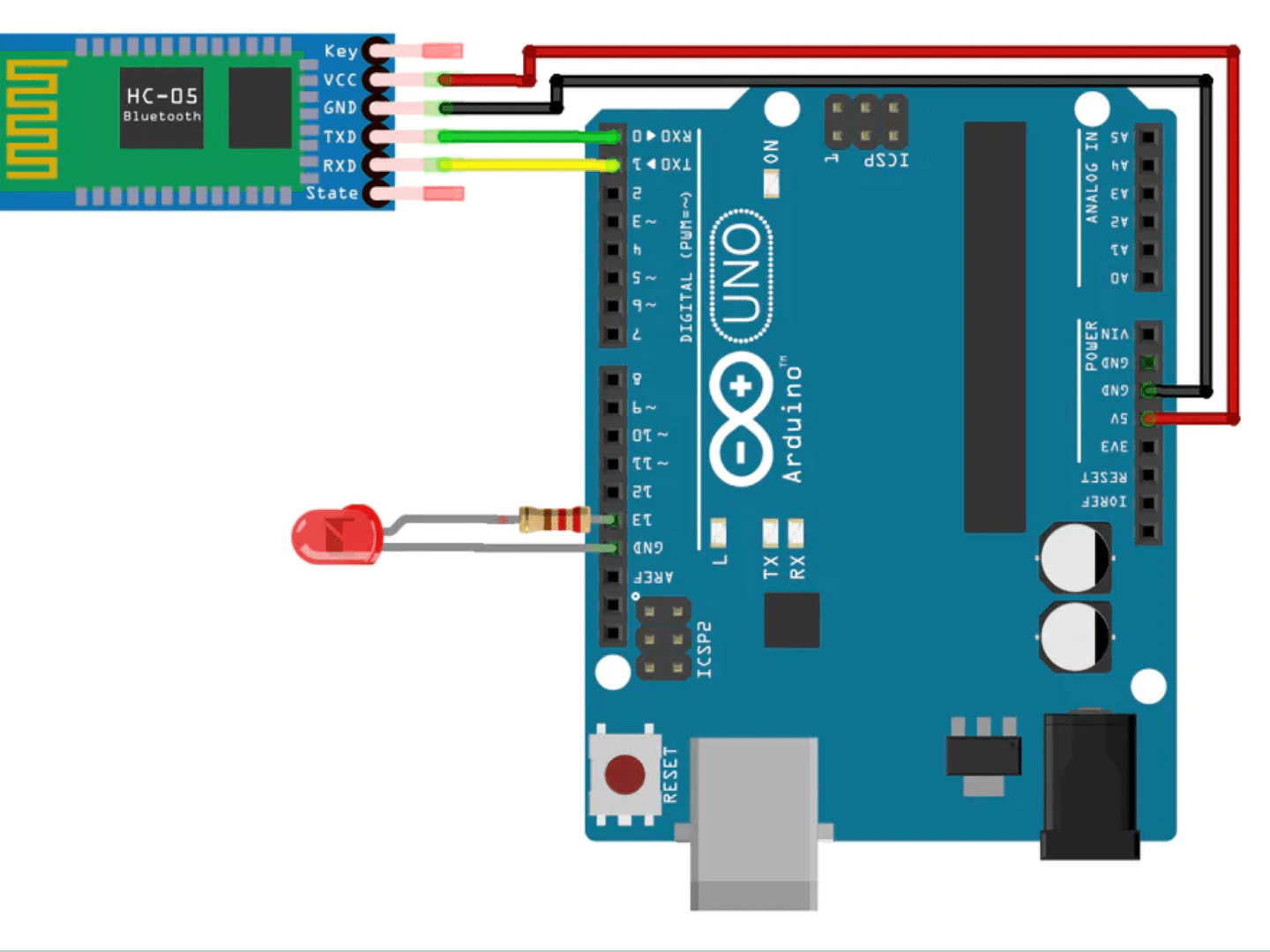 Hc-05 Bluetooth Module Circuit Diagram