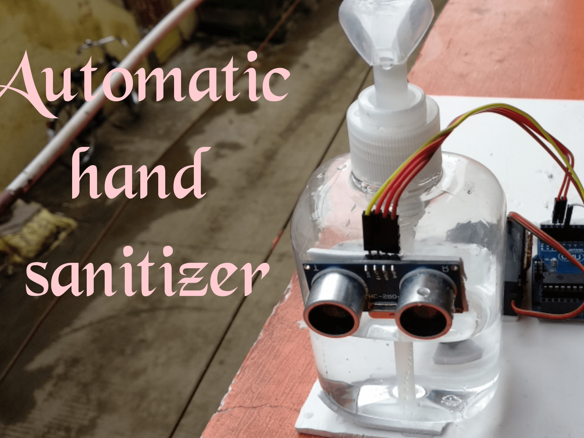 Automatic hand sanitizer using arduino Hackster.io