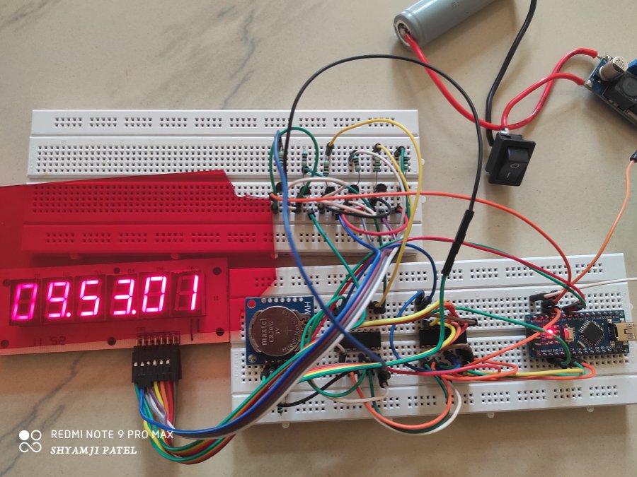 Arduino seven segment clock Arduino Project Hub