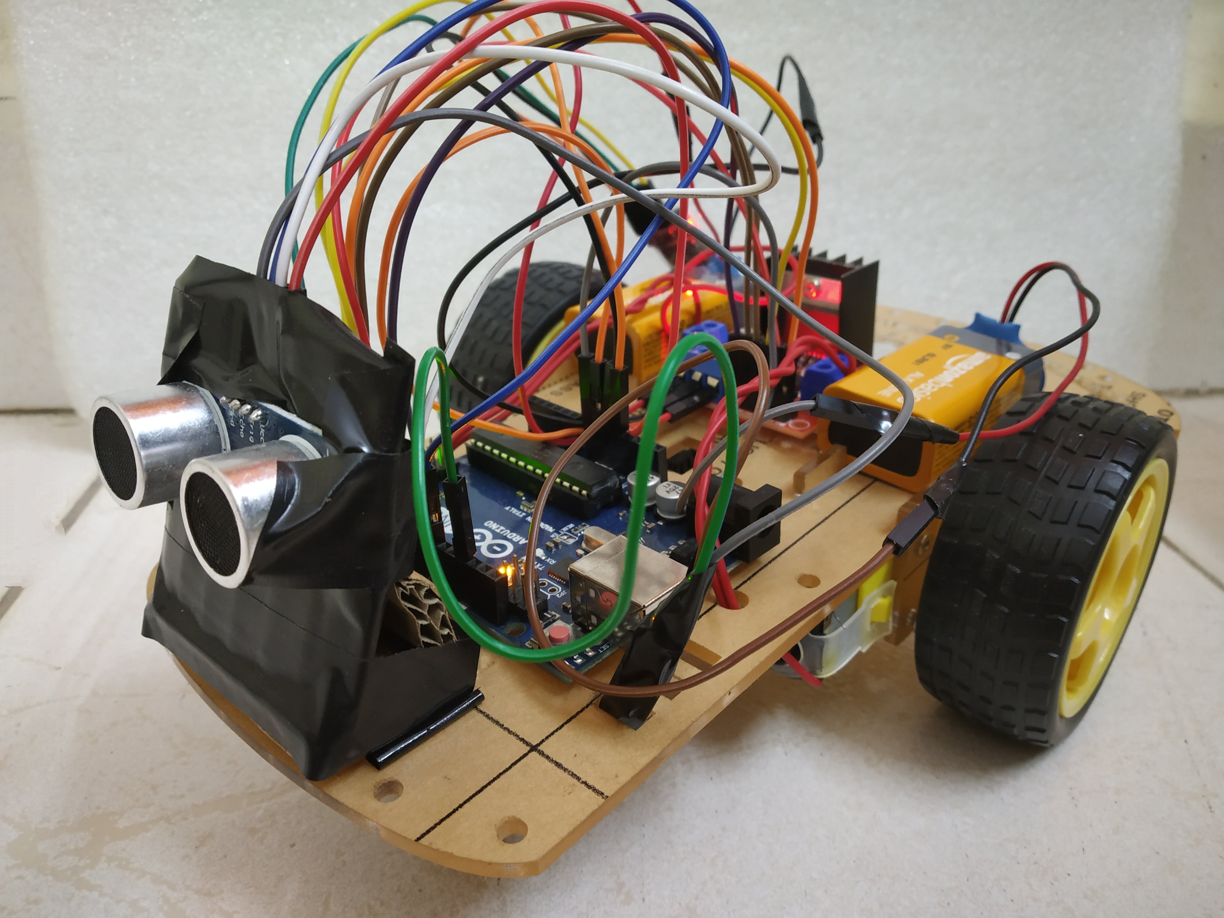 Voice Controlled Obstacle Avoidance Robotic Car using mobile - Hackster.io