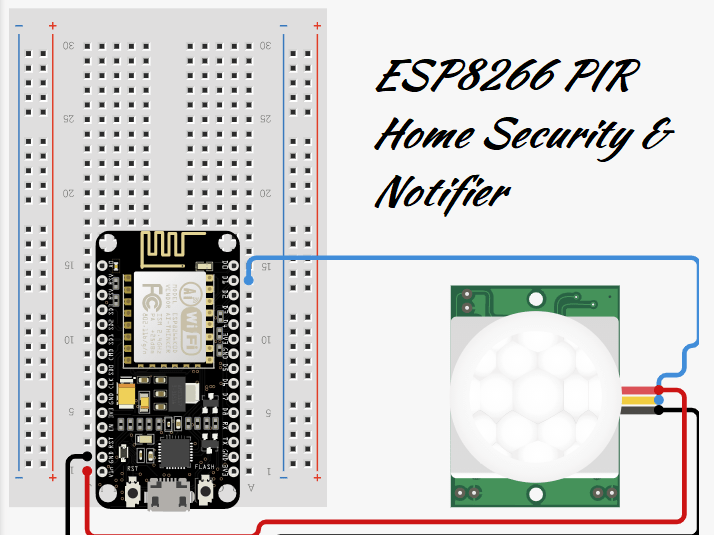 ESP8266 PIR Home Security & Notifier Arduino Project Hub