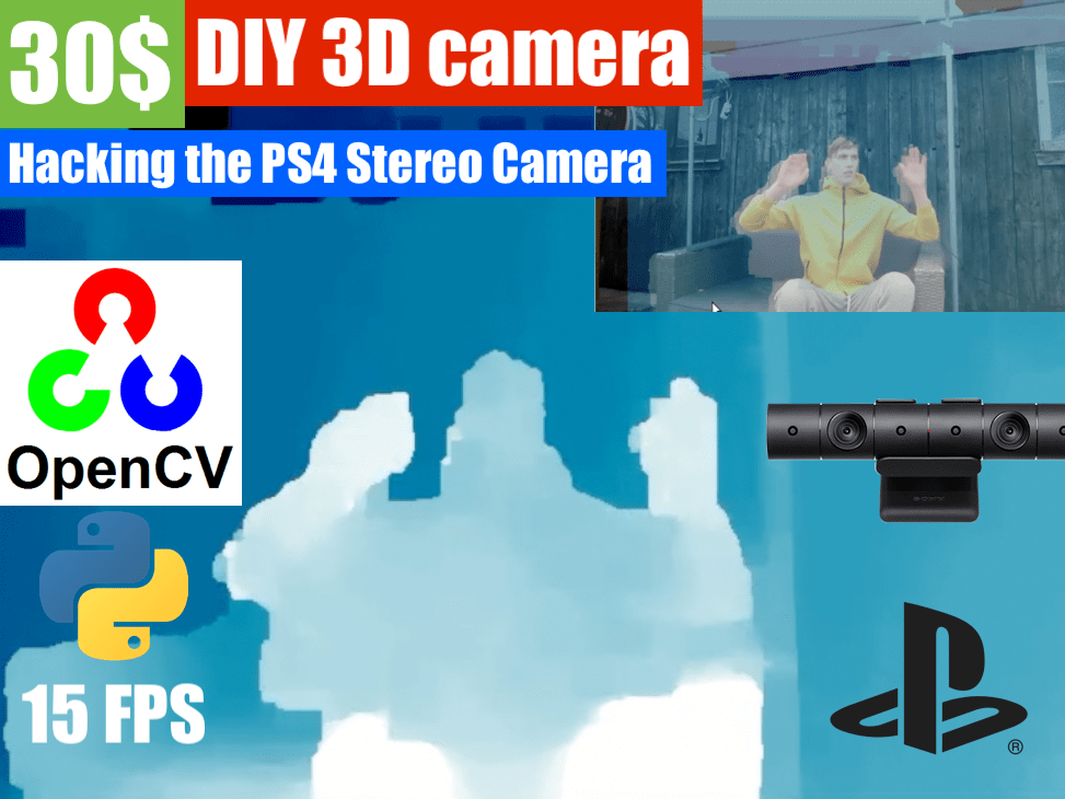PS4 camera DIY Cheap High Resolution 3D Depth Camera Hackster.io