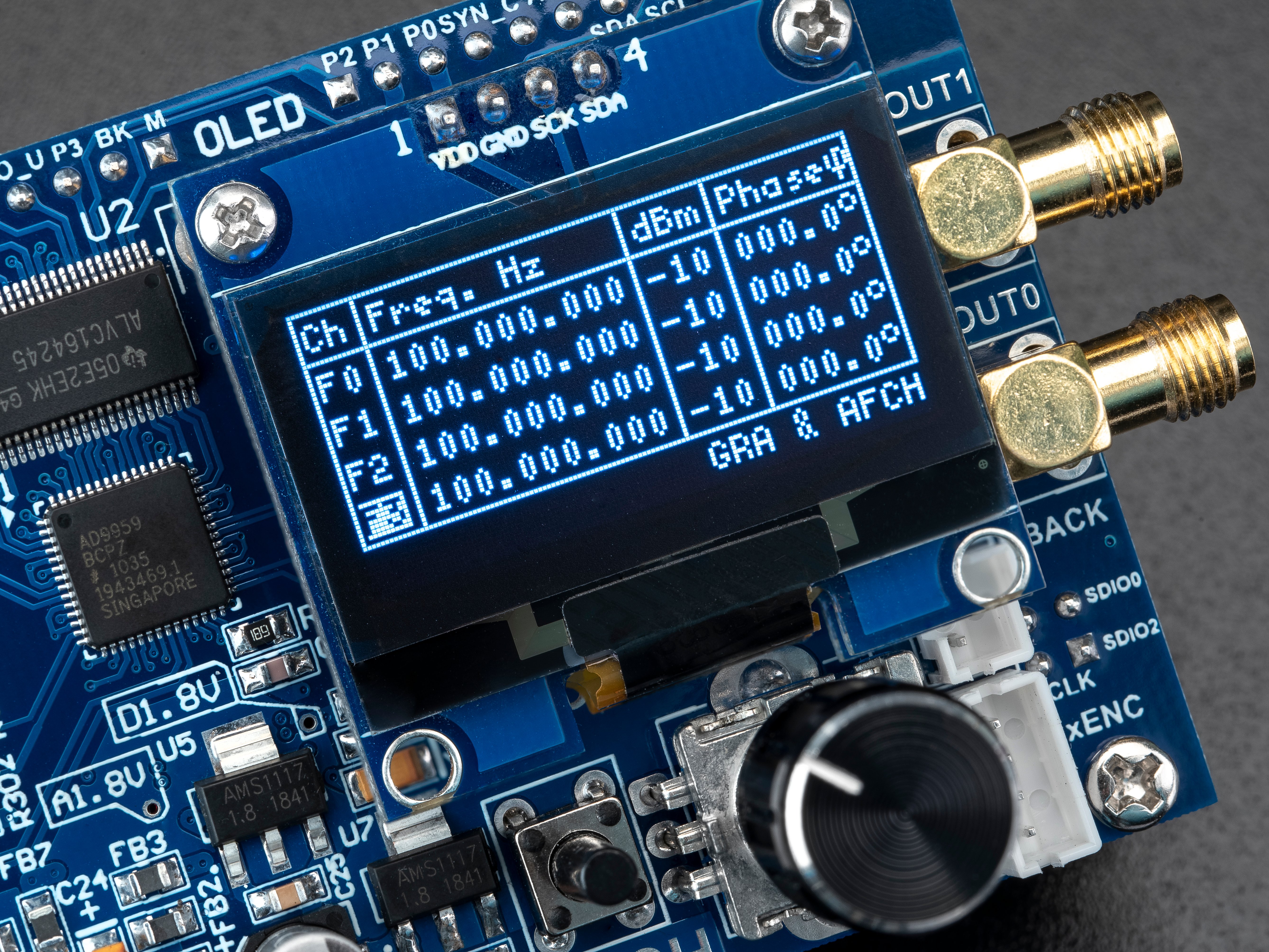 RF Signal Generator DDS AD9959 4Ch 225MHz Arduino Shield Hackster.io
