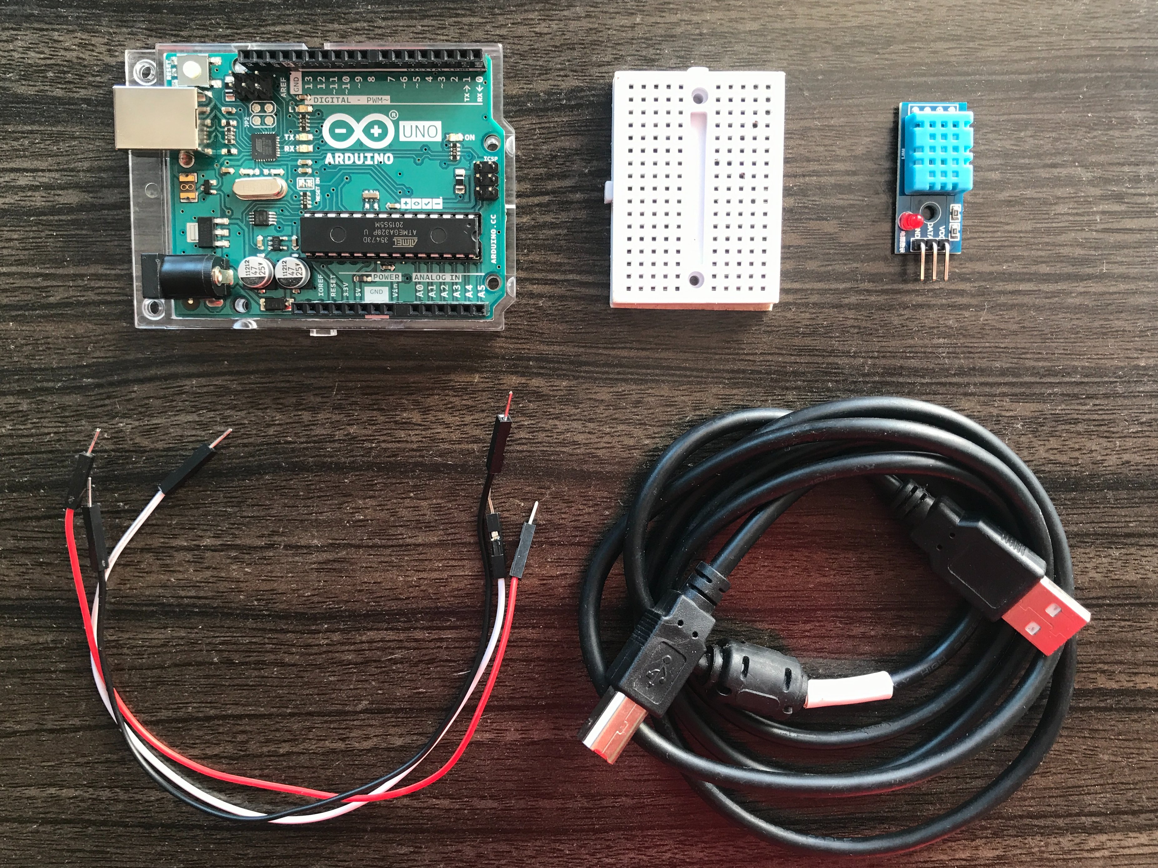 Basic setup for Arduino with Temp. & Humidity sensor Hackster.io