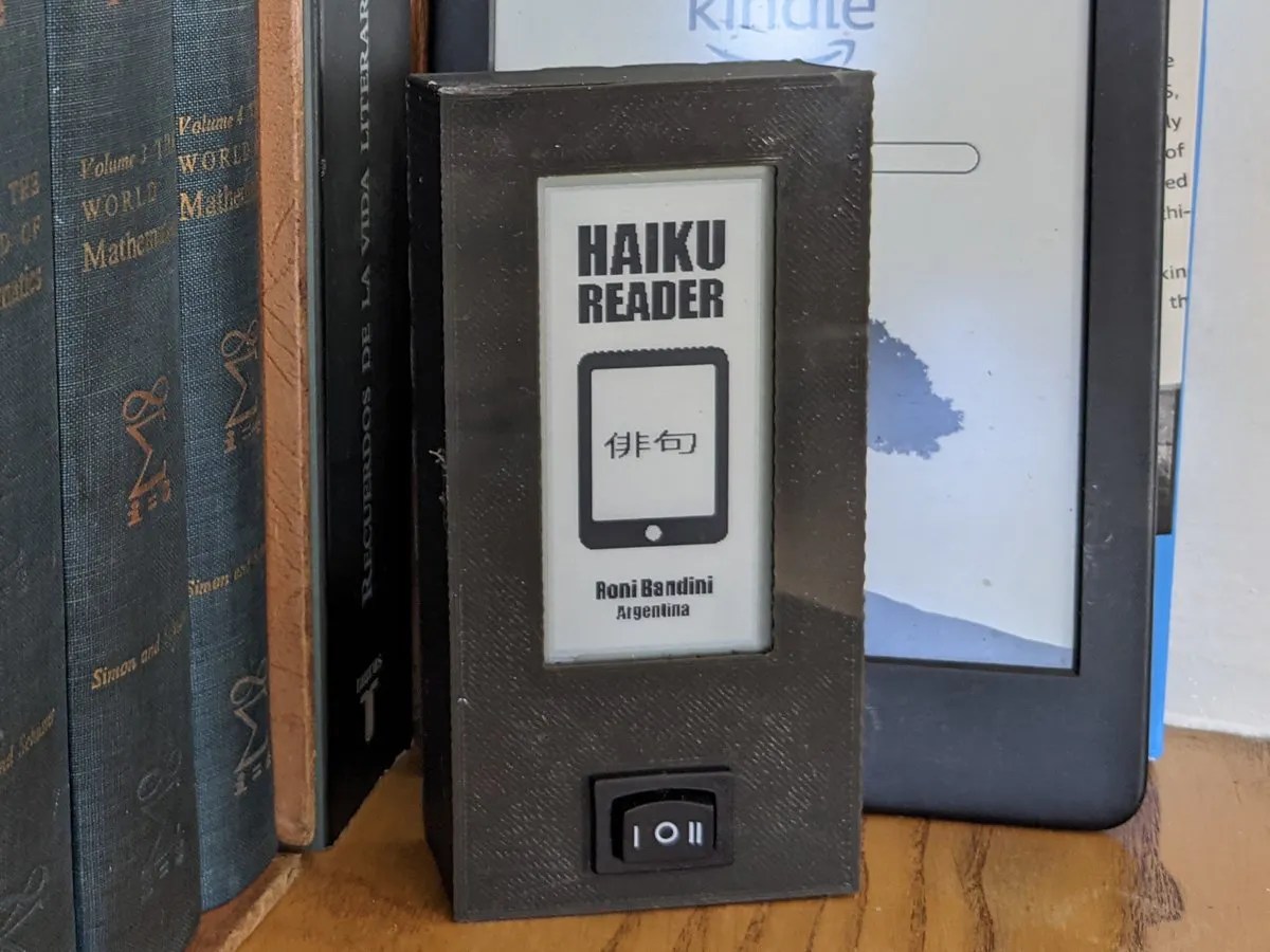 Haiku eInk Reader (smallest Kindle ever) Hackster.io