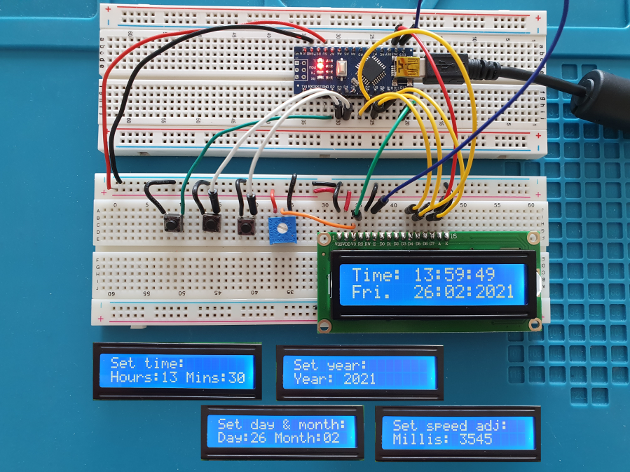 Accurate Clock Just Using an Arduino Arduino Project Hub