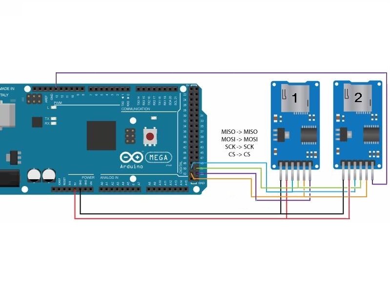 Access 2 SD cards with Arduino Hackster.io