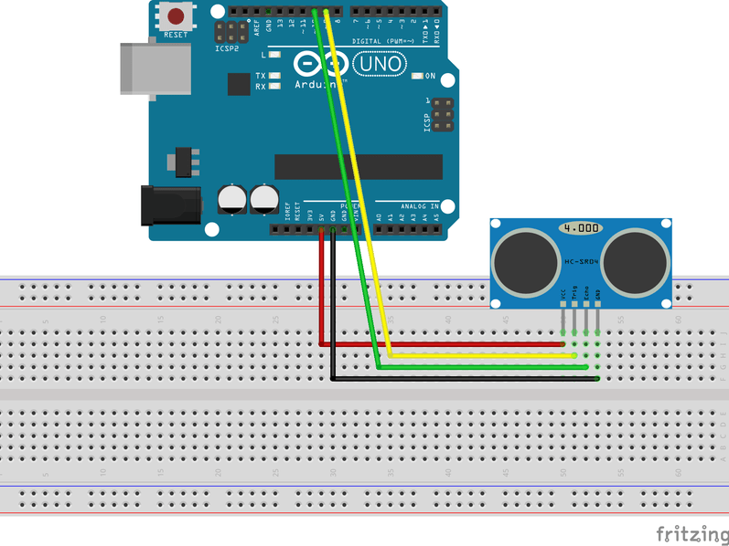 Arduino Ultrasonic Sensor with Serial Monitor Hackster.io