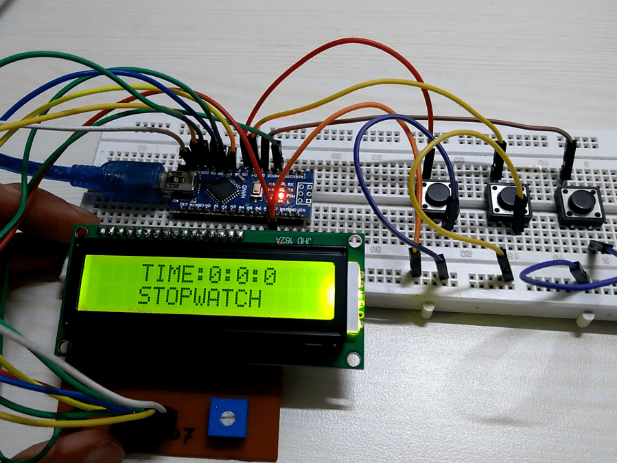 Make Your Own Stopwatch With Arduino Hackster.io