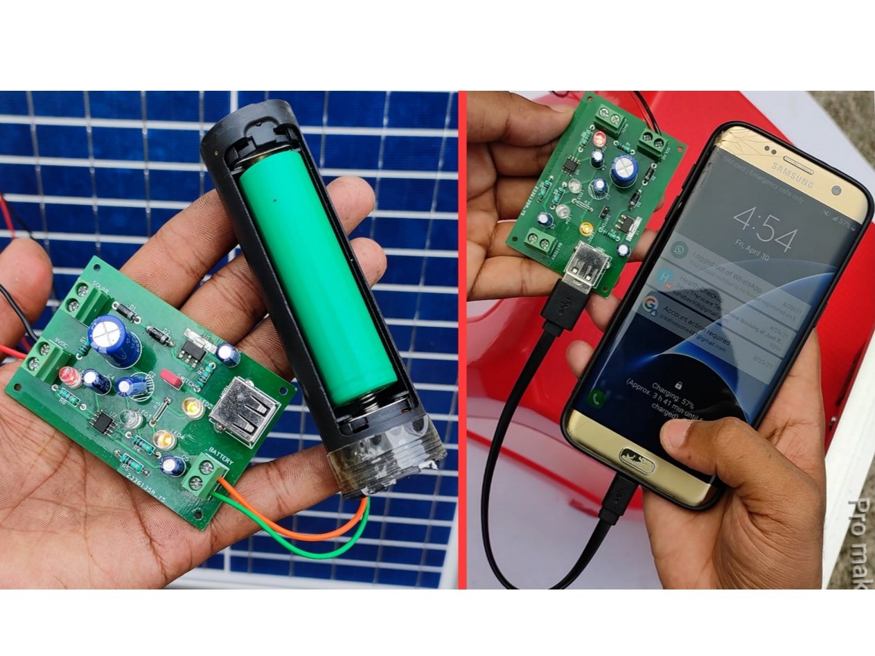 DIY Solar Mobile Charger / 18650 Battery Charger Hackster.io
