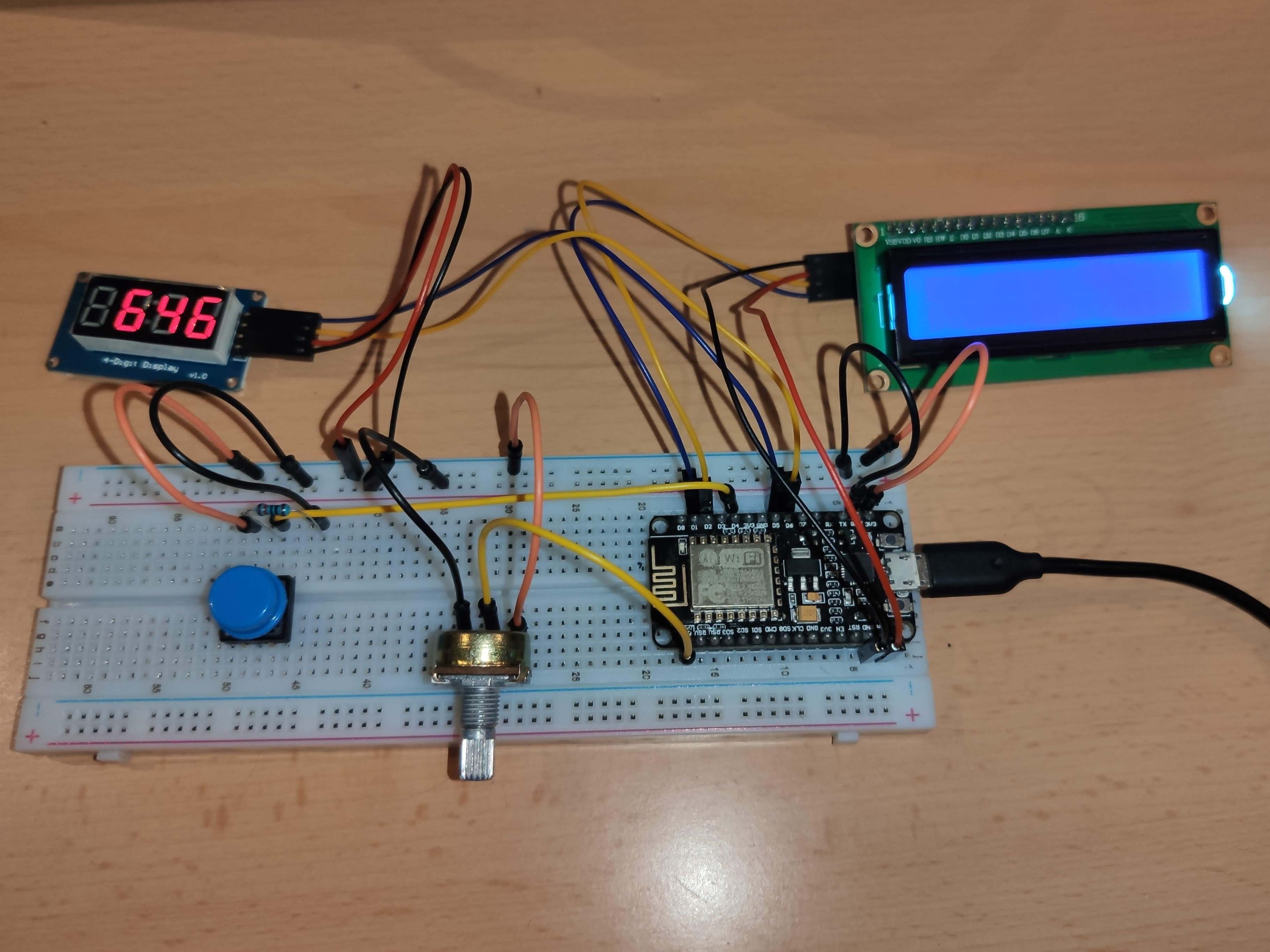 oneM2M Potentiometer/PushButton/LCD with NodeMCU (ESP8266) Hackster.io