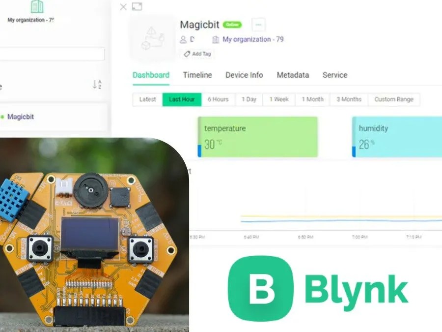 Temperature & Humidity monitoring with Blynk CloudESP32 Hackster.io