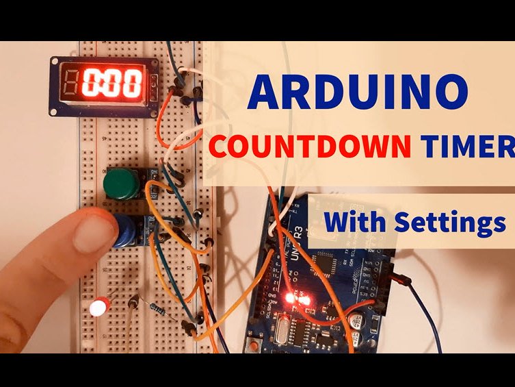 Arduino Countdown Timer With Settings Hackster.io