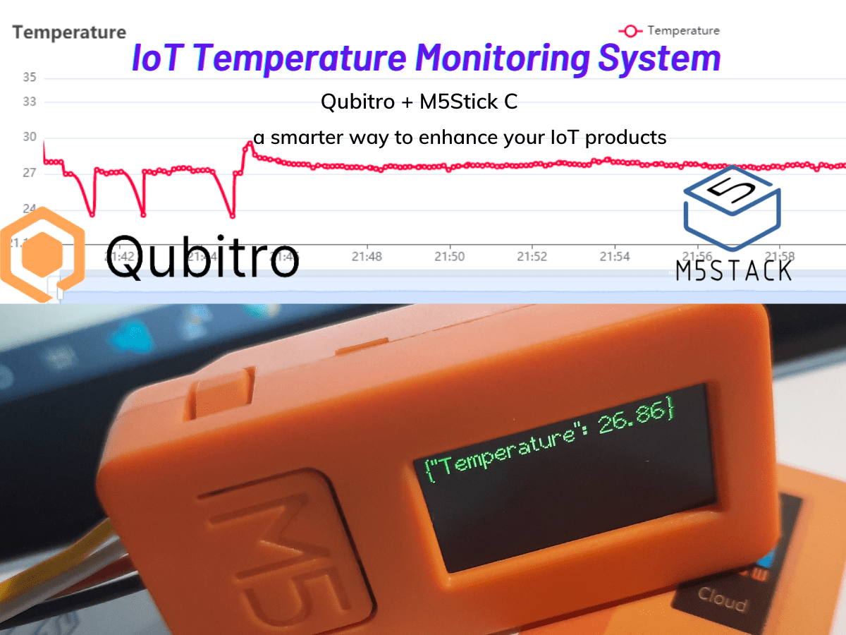 IoT Temperature Monitor using M5Stick and Qubitro Hackster.io
