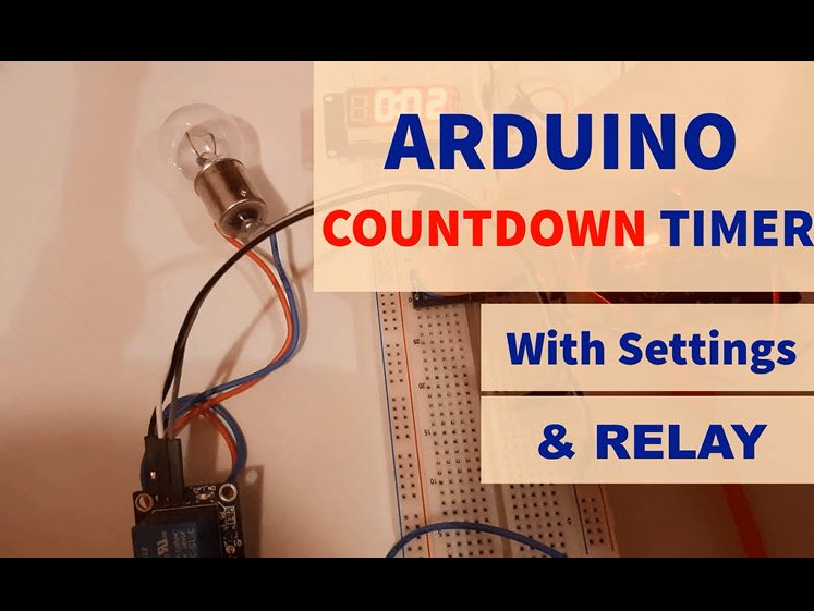 Arduino Countdown Timer With Relay Hackster.io