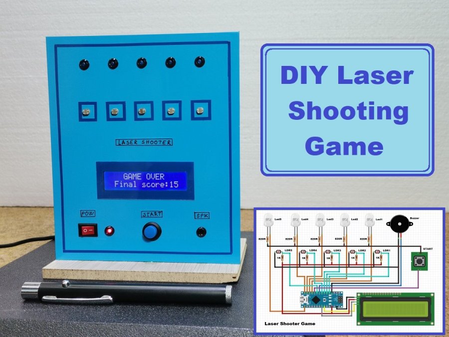DIY Arduino Laser Pointer Shooting Game Arduino Project Hub