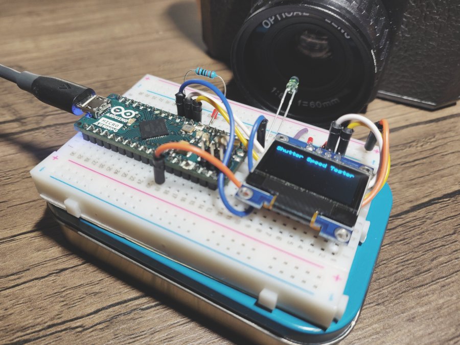 Shutter Speed Tester for Film Cameras Arduino Project Hub