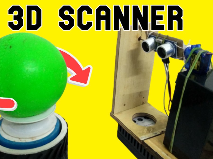 Making 3D Scanner 3D Scan Object At Home Plot in Python Arduino