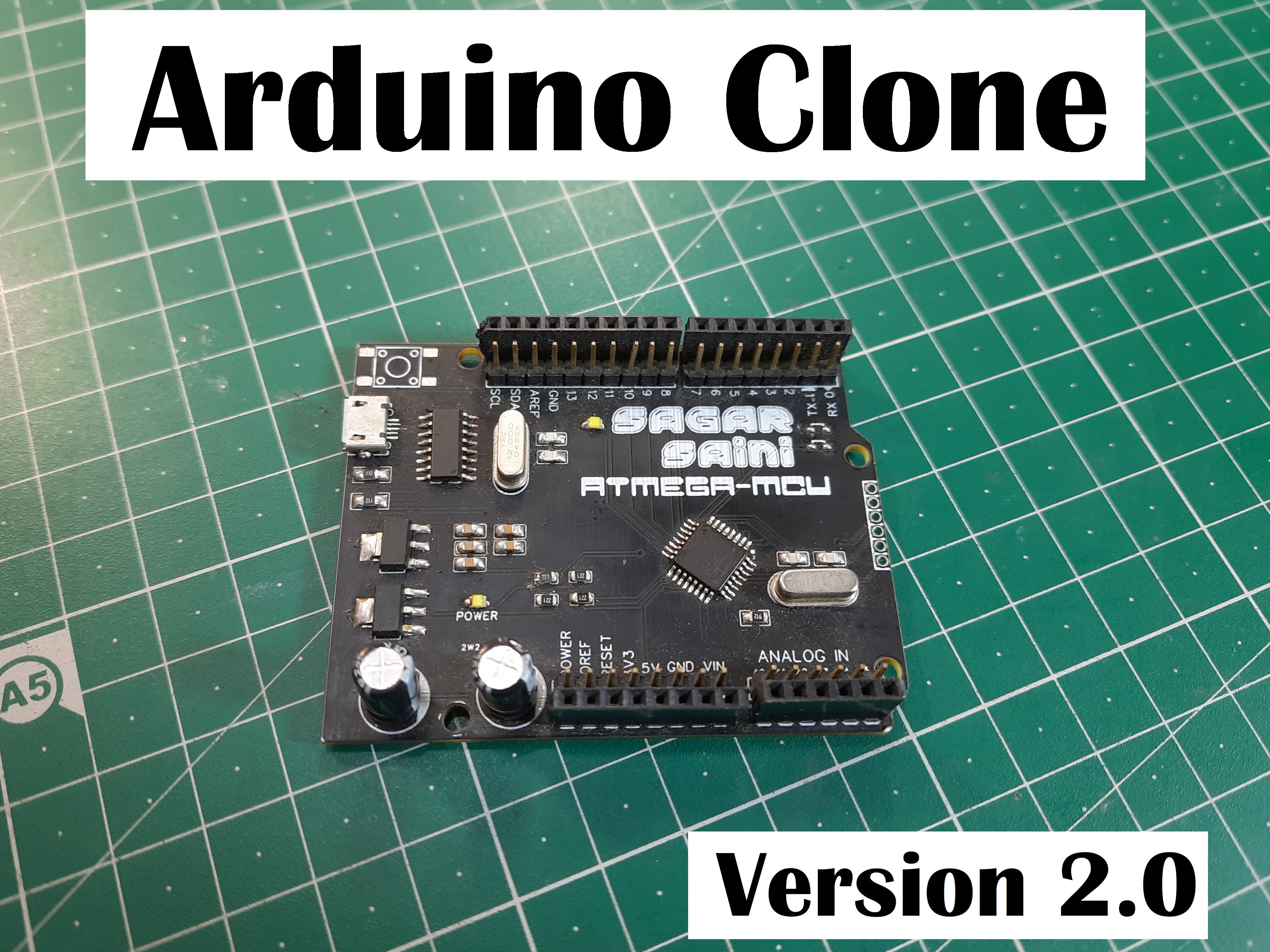 Arduino Clone version 2 board - Hackster.io
