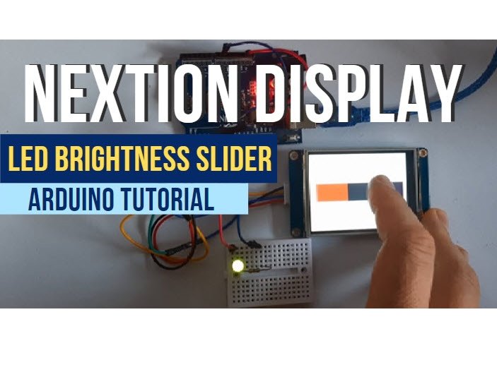 Arduino & Nextion Display Use Slider to Control LED Bright Arduino